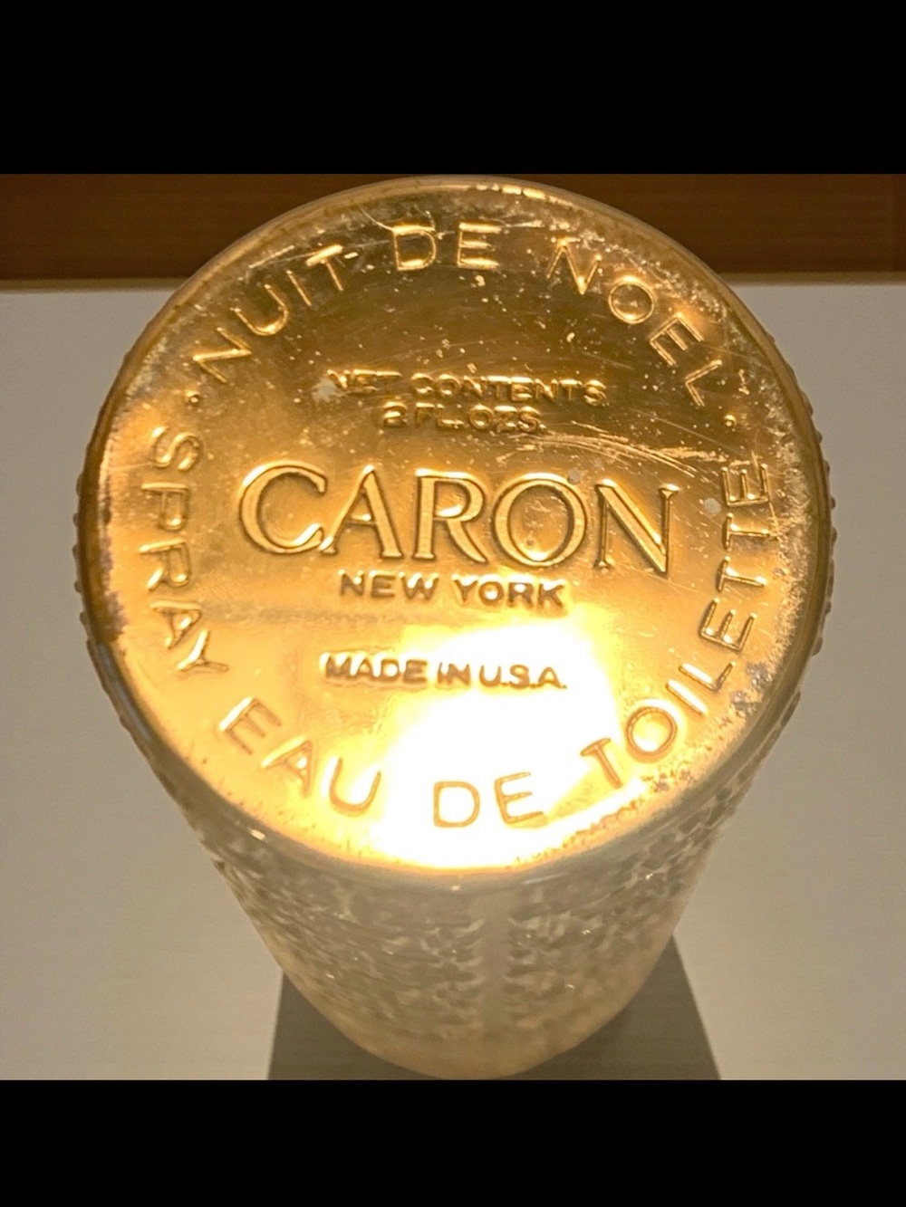Vintage Caron Nuit de Noel Gold Full Size Perfume 2 OZ Bottle - - Picture 3 of 7